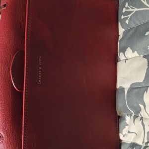 Elegant Red Charles & Keith Handbag